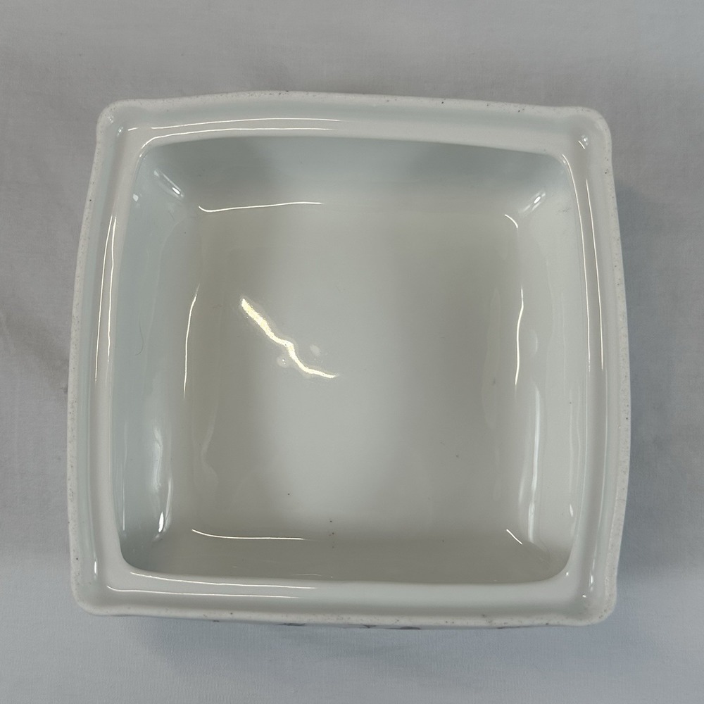 Limoges France Porcelain Trinket Box Floral Square Lidded Dresser Jar 5.25" - Picture 7 of 16